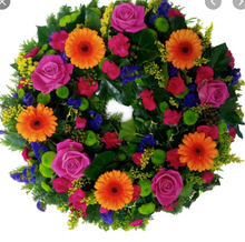 Load image into Gallery viewer, Florist Choice Bright Wreath Starting at $80*