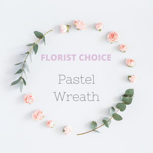 Florist Choice Pastel Wreath Starting at $80*