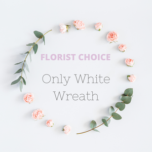 Florist Choice Only White Wreath Starting at $80*